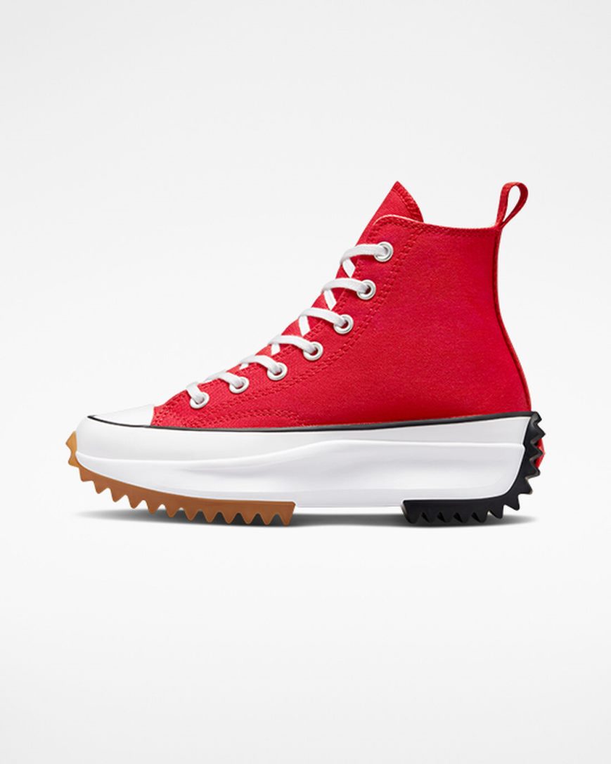 Women's Converse Run Star Hike High Top Platform Shoes Red / White / Black | AU 4509CM